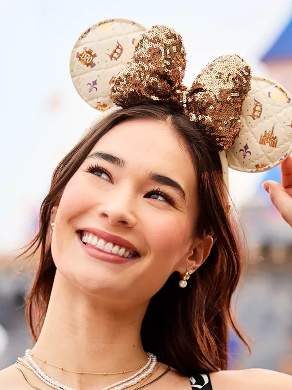 Minnie Mouse Ear Headband - Disneyland 70th Anniversary